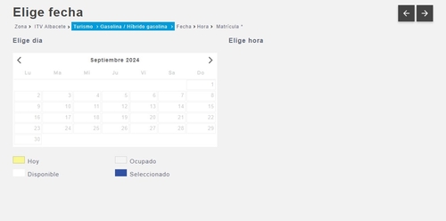 fecha cita ITV Maco