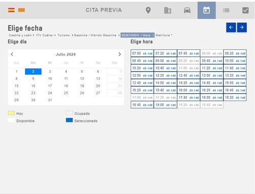 fecha cita TÜV SÜD