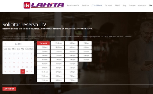 horarios ITV La Hita