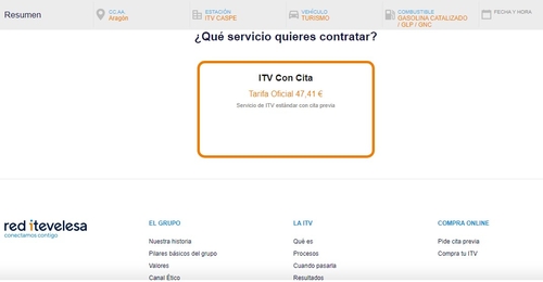 Tipo de servicio Red Itelevesa ITV